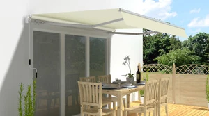 Markise Sunset beige 2,95x2 m Gelenkarmmarkise Terrasse Balkon Gelenkarm Alu - Bild 1 von 9