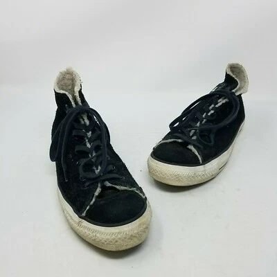 Converse Leather Shearling All Star Chuck Taylor Hi Tops Sneakers Shoes Womens 8 - Image 1 of 4