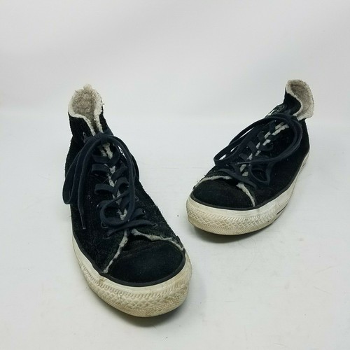 Scarpe da ginnastica alte Converse in pelle Shearling All Star Chuck Taylor donna 8