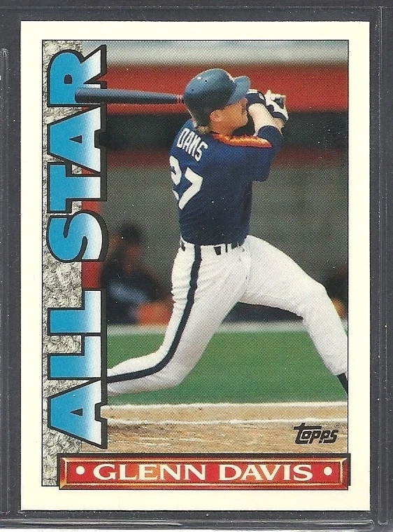 1990 Topps Baseball 'TV' Glossy All Star - #45 - Glenn Davis - Houston Astros - Image 1 of 1