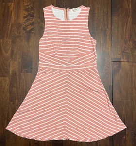 Rewind pfirsichfarben gestreiftes ärmelloses Kleid Damengröße Medium " - Bild 1 von 3