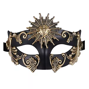 Mens Vintage Roman Greek Masquerade Mask Ball Mardi Gras Party Venetian Eye Mask - Picture 1 of 18