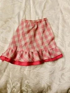 Vintage My First Barbie Clothes Skirt Only 80s Pink White Gingham 1875 *Need Rep - Picture 1 of 6