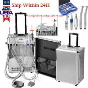 Unidad de entrega dental portátil Compresor de aire Fuerte Kit de succión/pieza de mano - Imagen 1 de 47