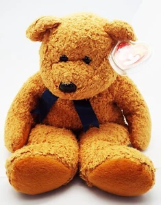 TY BEANIE BUDDIES BUDDY ORIGINAL 1999 FUZZ THE BEAR #9328 RETIRED ERROR - Bild 1 von 12