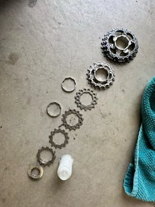 Shimano Dura Ace CS-7700 9 Speed Cassette 12-25, Gently used, minor wear - Picture 1 of 11