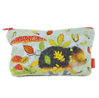 ZIPPED POUCH 'Hedgehog' DESIGN By Emma Ball Super Colourful Useful Storage Bag