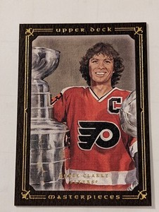 2008-09 Upper Deck Masterpieces Brown Framed Bobby Clarke #61 HOF