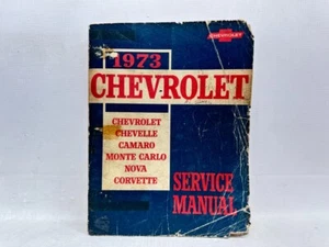 1973 Chevrolet Pass Cars Original Service Manual Chevelle Camaro Impala Nova - Bild 1 von 9