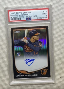 2013 Topps Chrome Rookie Auto Black Refractor Manny Machado #/100 PSA 9 - Bild 1 von 2