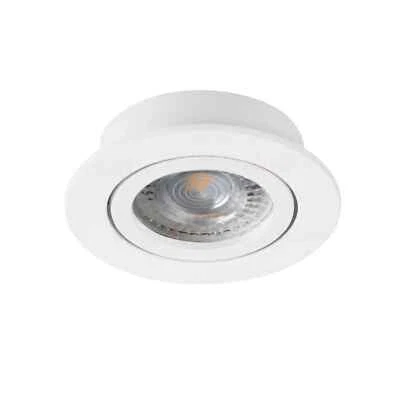 porta faretto incasso dalla GX5,3 bianco 1 luce orientabile tondo - Immagine 1 di 4