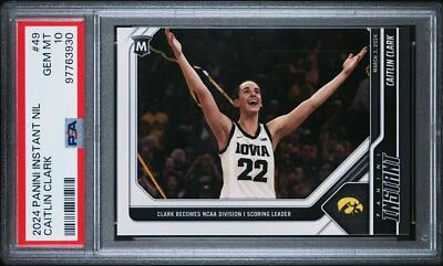2024 Panini Instant Scoring Leader #49 Caitlin Clark PSA 10 - Image 1 of 2