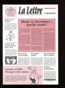 LA LETTER DARGAUD N° 32 November/December 1996 - Picture 1 of 1