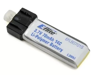 Nueva batería LiPo E-Flite 70mAh 1S 3.7V 14C para Blade Scout CX - Imagen 1 de 1