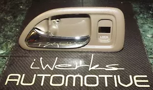94-97 OEM USDM Honda Accord LX EX SV4 sedan wagon front left door handle FL tan - Picture 1 of 6