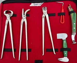 Schwerlast Profi Pferdepflege Hufschmied Werkzeug Kit Huf Drahtreifen Zange RASP - Bild 1 von 5