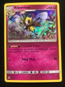 Pokemon 93/149 Ribombee Sun & Moon Holo Rare - Picture 1 of 2