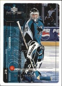 1998-99 Upper Deck MVP Sharks Hockey Card #176 Mike Vernon (HOF)