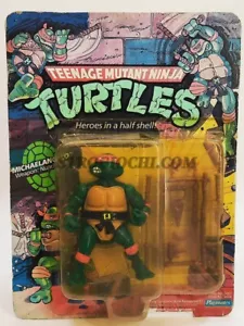 TURTLES MOUTANT NINJA MICHELANGELO VINTAGE 1' SERIE NEW IN SEALED BOX PLAYMATES - Picture 1 of 6