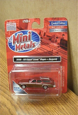 Metal Works Mini Metals 1974 Buick Estate Wagon Burgundy Limited Edition 30588 - Image 1 of 2