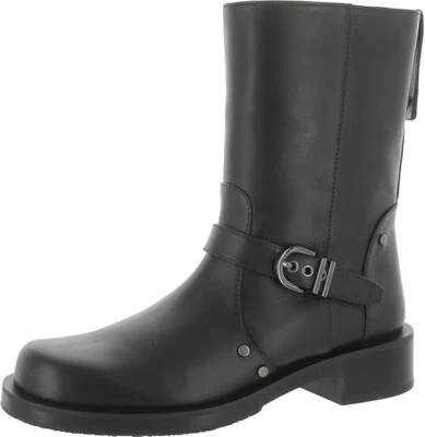 NUEVO BOTÍN PULL-ON STUART WEITZMAN MAVERICK MOTO MOTO MOTOCICLISTA CUERO NEGRO 7.5 Foto 1 de 4