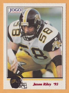 Jason Riley 1993 Jogo CFL card Hamilton Tiger-Cats UBC Thunderbirds - Picture 1 of 2