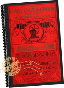 Carlisle Finch Co (1903) Electrical Novelties CATALOG Toy Trains Dynamos Motors - Imagen 1 de 12