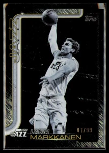 2025-26 Topps Blackout Lauri Markkanen #129 Blackout Surge 01/99 FIRST ON PRINT! - Bild 1 von 2