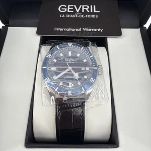 Gevril Yorkville 43mm Swiss Automatik Armbanduhr 48601 Echtlederband - Bild 1 von 19