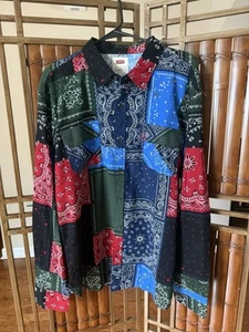 Vintage Levi's Strauss XL Men’s bandana paisley Style Long Sleeve shirt - Picture 1 of 15