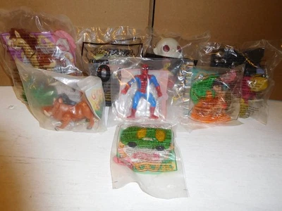 8 Vintage New & Sealed Fast Food Toy Promotions Spider-Man, Hot-Wheels, GhostBus - image 1 of 4