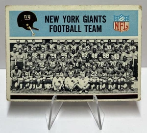 1966 Philadelphia VINTAGE CARD #118 Giants Team FAIR - Picture 1 of 2