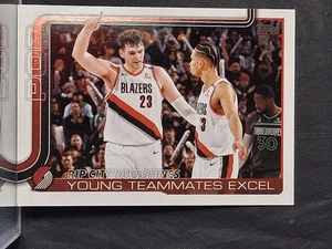 Rip City Duo Shines Portland Trail Blazers 2025-26 Topps Basketball #289 - Picture 1 of 2