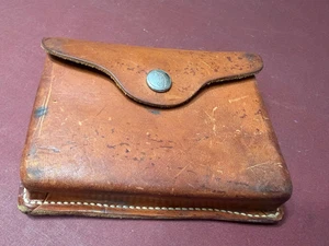 Vintage Hunter -25+ braune Ledertasche mit 7/16" x 2-1/2" x 20 runder Munitionstasche - Bild 1 von 7