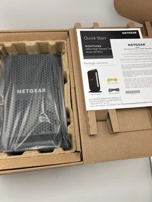 NETGEAR CM1000 Wired-Ethernet (RJ-45) Cable - CM1000100NAS (Black) - Image 1 of 4