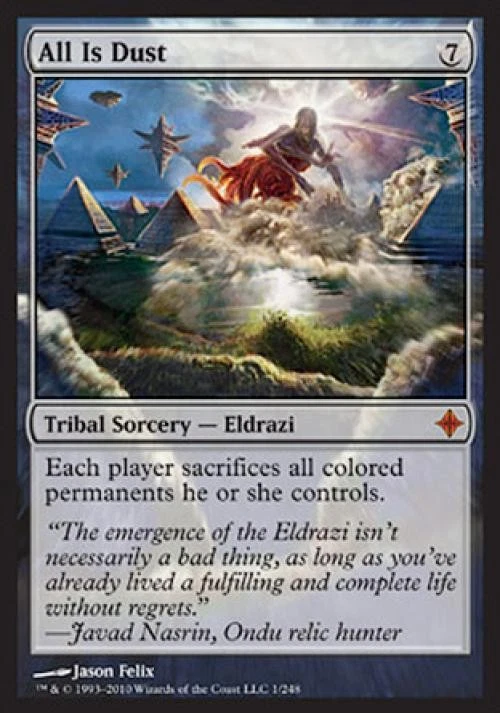 MTG English All Is Dust NM Foil Rise of the Eldrazi - Image 1 of 1