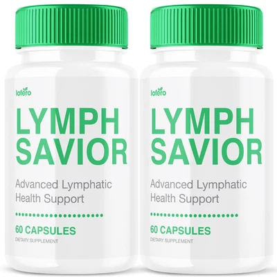 (Paquete de 2) Suplemento dietético de apoyo a la salud linfática Salvador linfático (120 ct) Foto 1 de 4