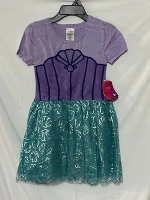 Disney Princess Ariel Little Mermaid Dress Girls 6-6X Costume NWT - Image 1 of 4