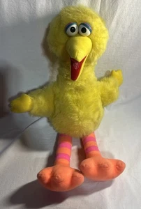 Vtg Playskool Sesame Street Big Bird 21' Plush Toy 1986 Pull String Voice Box - Picture 1 of 7