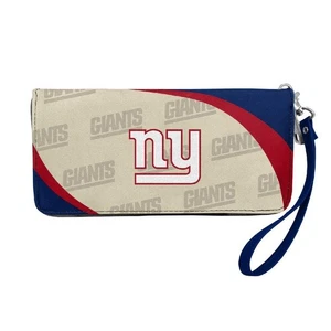 New York Giants Women's Curve Zip Organizer Wallet Wristlet - Picture 1 of 3