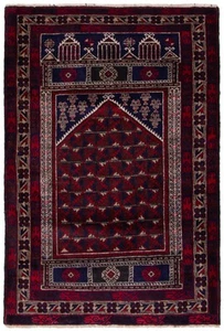 Vintage Hand-Knotted Area Rug 3'2" x 4'10" Traditional Wool Carpet - Picture 1 of 9
