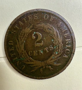 1867 U.S. Two Cent – Tougher Date Type Coin - Picture 1 of 4