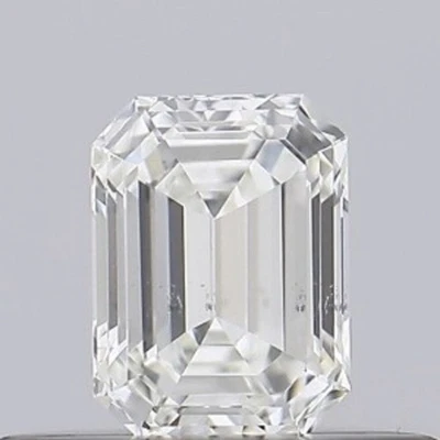 0.31 Ct 100% Natural GIA CERTIFIED Diamond I/SI Grade Loose Emerald Cut 4x3 mm - Image 1 of 4