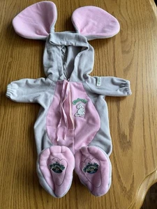 Vintage 1984 Cabbage Patch Kids CPK MOUSE Costume Pajama PJ Outfit Gray - Picture 1 of 6