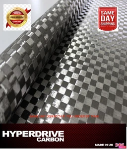 Tela de fibra de carbono extendida-remolque 100 g/18 mm 1000 mm ancho ¡Viene en rollo Reino Unido! - Imagen 1 de 2