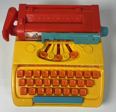 Vintage Winnie The Pooh Typewriter 1977 Tomy Toys Hong Kong Disney - Image 1 of 4