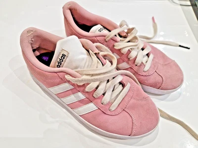 Adidas Womens UK Size 4 Baby Pink VL 2.0 Court Trainers 2019 -  Good condition - Image 1 of 4