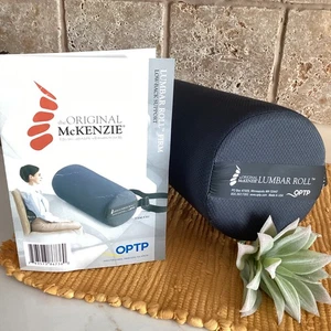 Original McKENZIE Lendenwirbelrolle OPTP grau mit schwarzem Riemen gebraucht USA 11"x4,5" - Bild 1 von 8