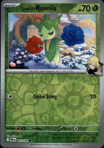 Cynthia's Roselia Reverse Holo Common SV10: Destined Rivals 007/182 NM - Picture 1 of 2
