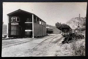 Leeds City Transport Tram 180 & 600 Vintage Photograph Crich Museum by R B Parr - Picture 1 of 2